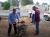 23  Bro. James and Bro. Eddie are already hard at work getting ready to pour concrete.